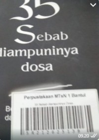 Image of 35 Sebab diampuninya Dosa