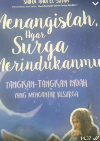 Image of Menangislah Agar Surga Merindukanmu